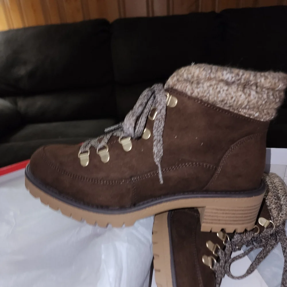 TRUE CRAFT NWT WOMENS BROWN MARKIE HIKING BOOTS - Picture 7 of 8